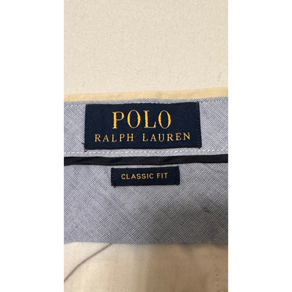 Polo Ralph Lauren Classic Fit Chino Shorts Mens 40 Tan Khaki Cotton 9" Inseam - Picture 3 of 8